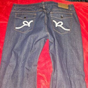 Rocawear Jeans Blue Denim Classic Fit Baggy Hip Hop Y2K Streetwear Mens 52x32